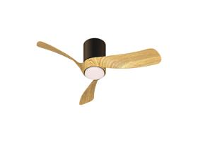 M9053  Nemo XS 72cm 18W LED Dimmable Ceiling Light With Built-In 26W DC Fan, 2700-5000K Remote Control, 2800lm, Black/Wood